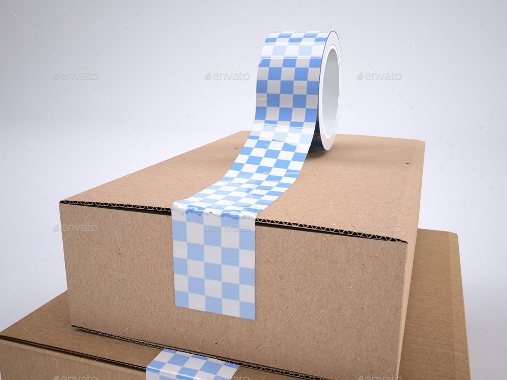 Download Shipping Packaging Tape Mock-Up by Sanchi477 | GraphicRiver