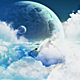 Flight Through the Blue Clouds to Mysterious Lands - VideoHive Item for Sale