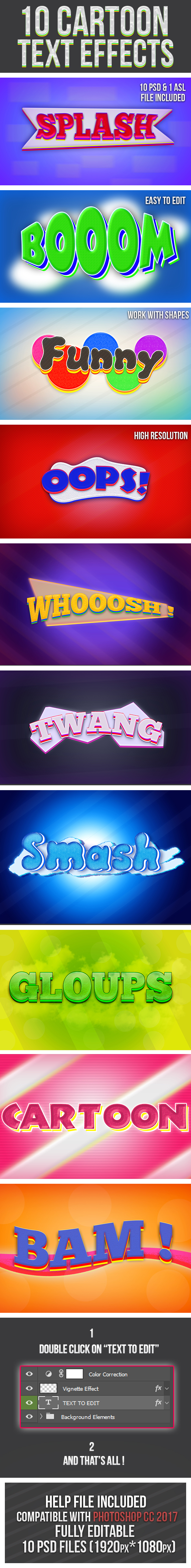 Cartoon Text Effect - Text Effects Styles