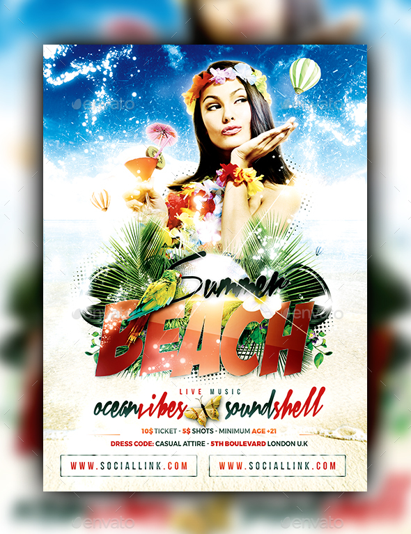 Summer Party Flyer - Clubs & Parties Events