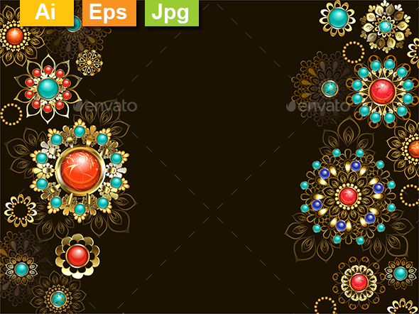 Background with Ethnic Ornaments - Backgrounds Decorative