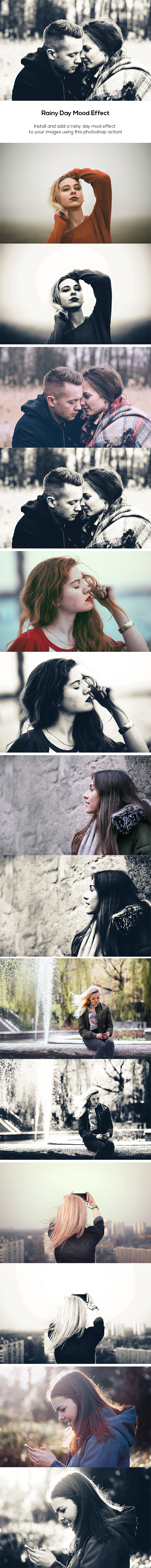 Rainy Day Mood Effect - Photo Effects Actions