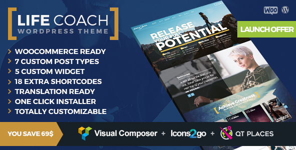 Life Coach WordPress Theme - Education WordPress