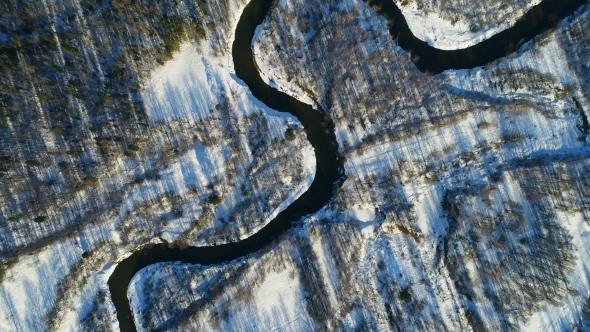 VideoHive Meandering River Flows Through Plain Among Woodland 19967831 VideoHive Meandering River Flows Through Plain Among Woodland 19967831