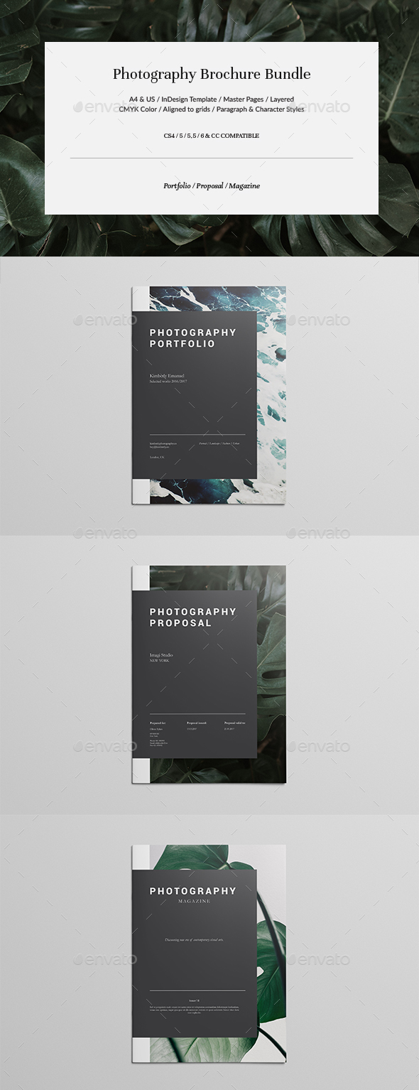 Photography Brochure Bundle - Brochures Print Templates