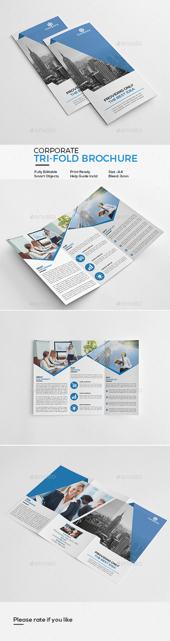 Corporate Tri-Fold Brochure - Corporate Brochures