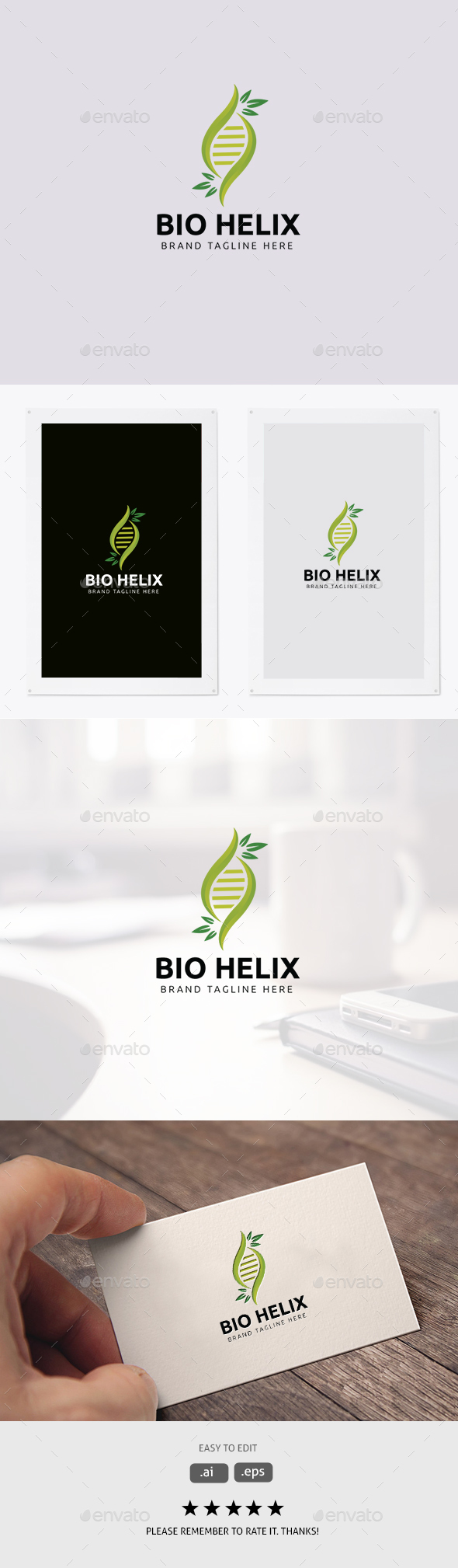 Bio Helix/DNA Logo - Abstract Logo Templates
