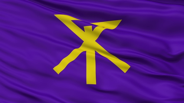 Osaka Capital City  Waving Flag