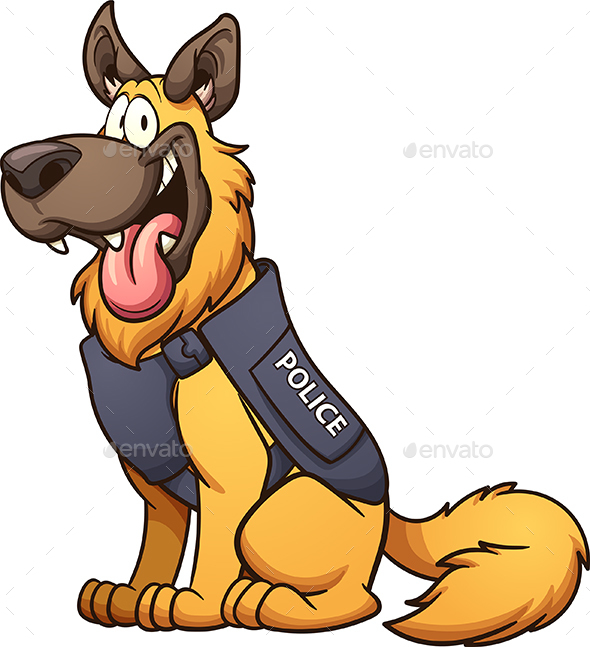 Police Dog - Animals Characters