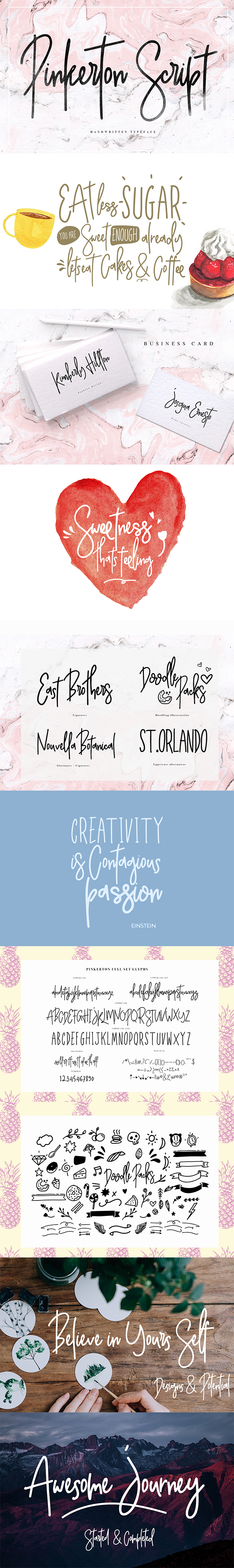 Pinkerton Script - Script Fonts