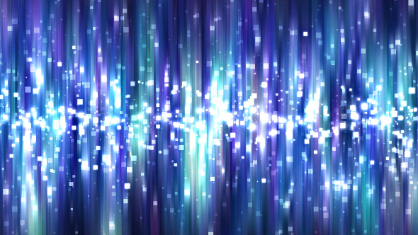 Abstract Dark Blue Square Particles Glitter Polar Lights Background