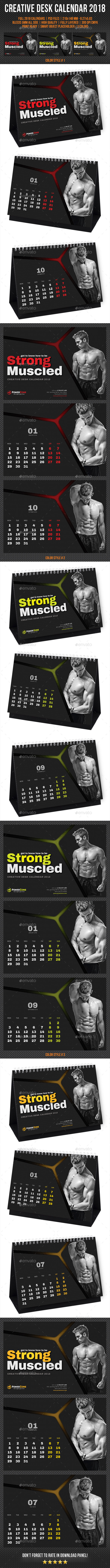 Creative Desk Calendar 2018 V25 - Calendars Stationery