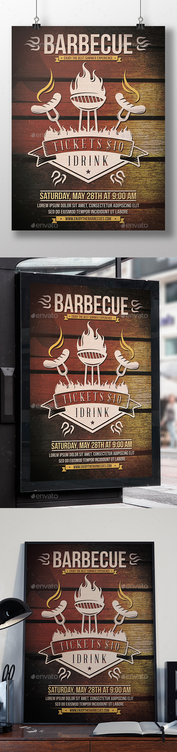 Summer Party BBQ Flyer - Events Flyers