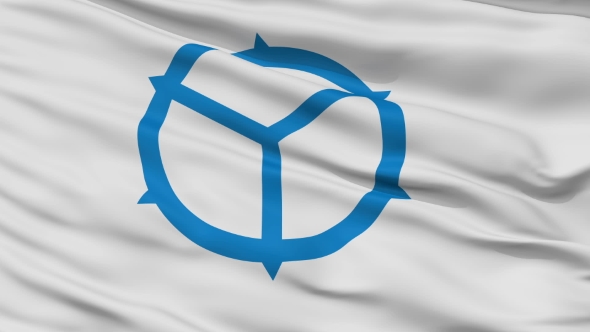 Matsue Capital City  Waving Flag alt