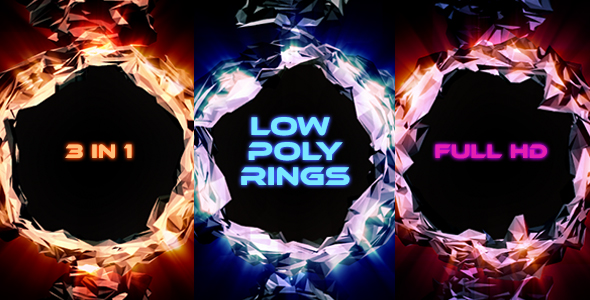Low Poly Glossy Rings