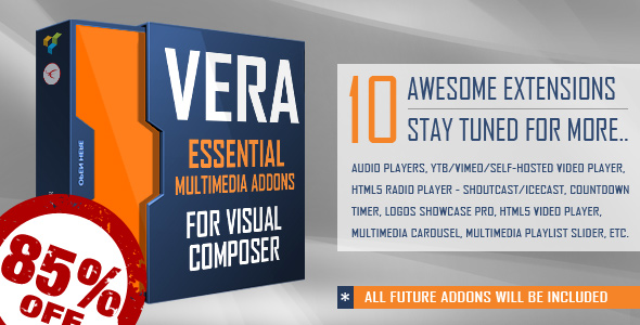 Vera Essential Multimedia Addons for Visual Composer Vera Essential Multimedia Addons for Visual Composer
