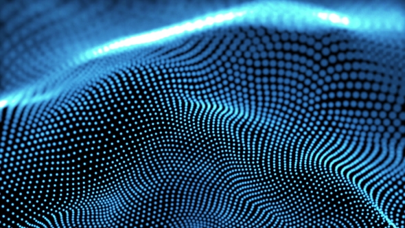 Loopable Abstract Background Blue Bokeh Dots  alt