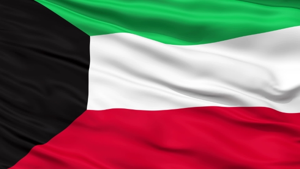 Waving National Flag of Kuwait, Motion Graphics | VideoHive