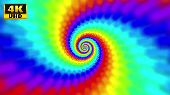 Spectrum Spiral Loop - Dragon Skin Rainbow 4K