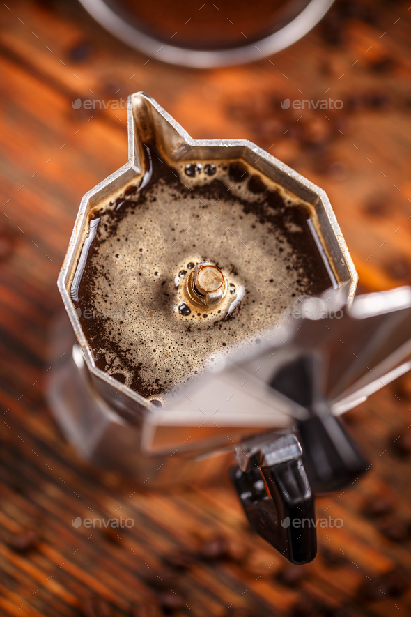 Old coffee maker Stock Photo by grafvision