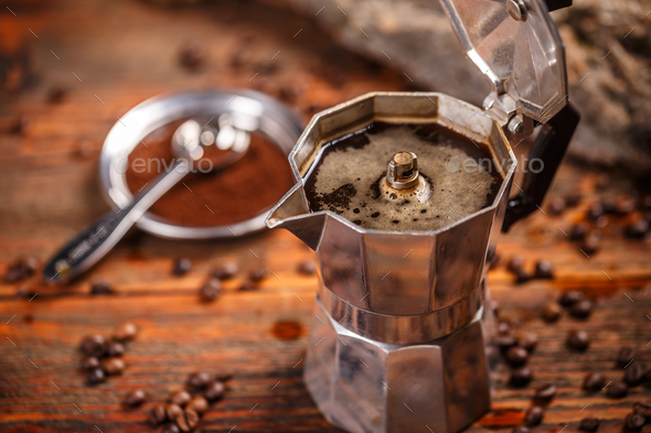 Old coffee maker Stock Photo by grafvision