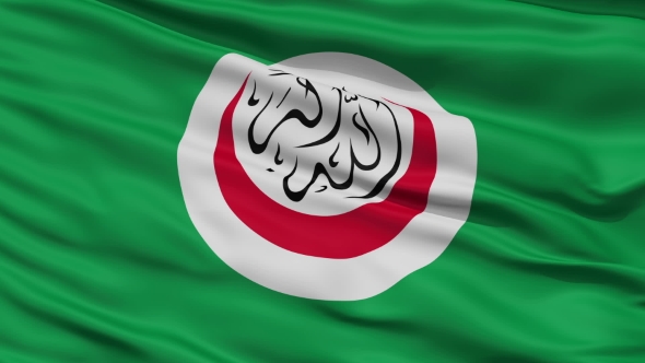 Waving National Flag of OIC alt