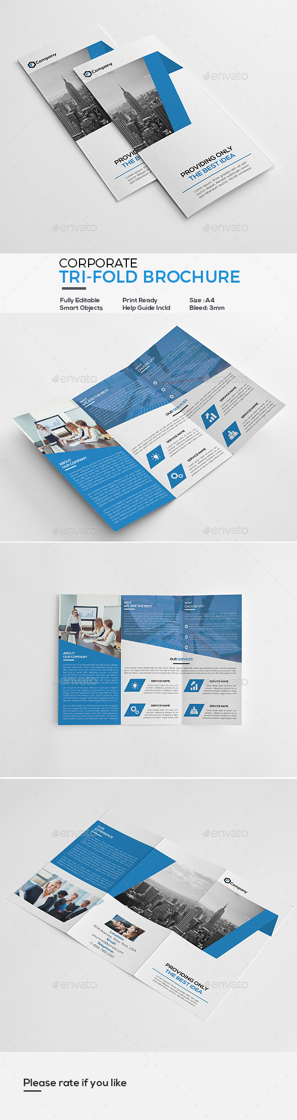 Corporate Tri-Fold Brochure - Corporate Brochures