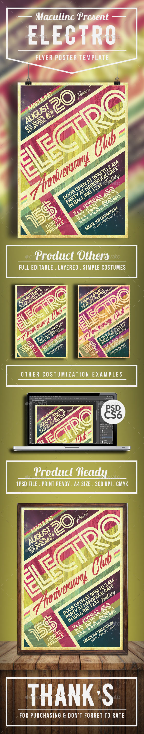 Electro Flyer/Poster Vol.4 - Clubs & Parties Events