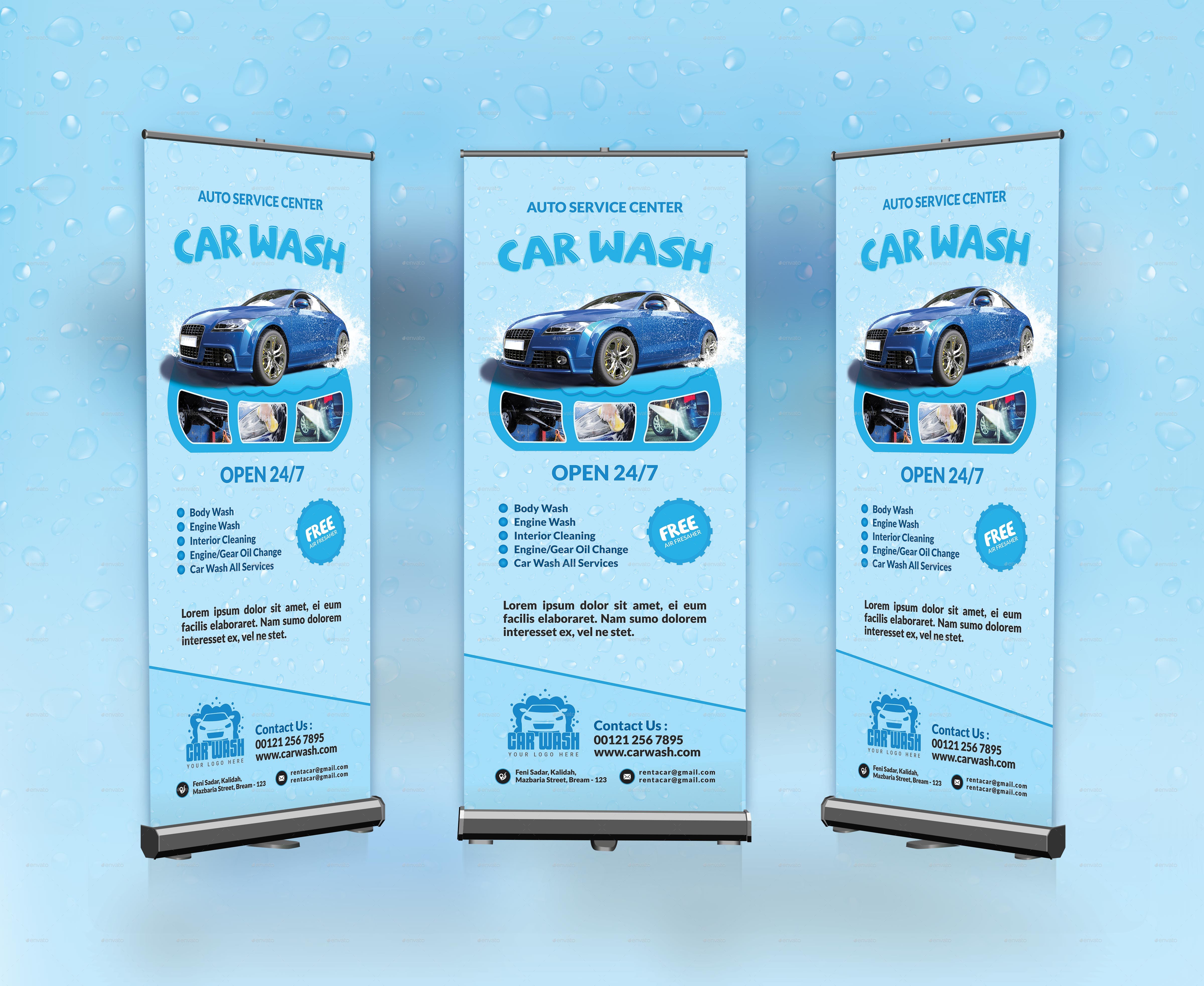 Car Wash Roll Up Banner - Signage by Creative-Touch 