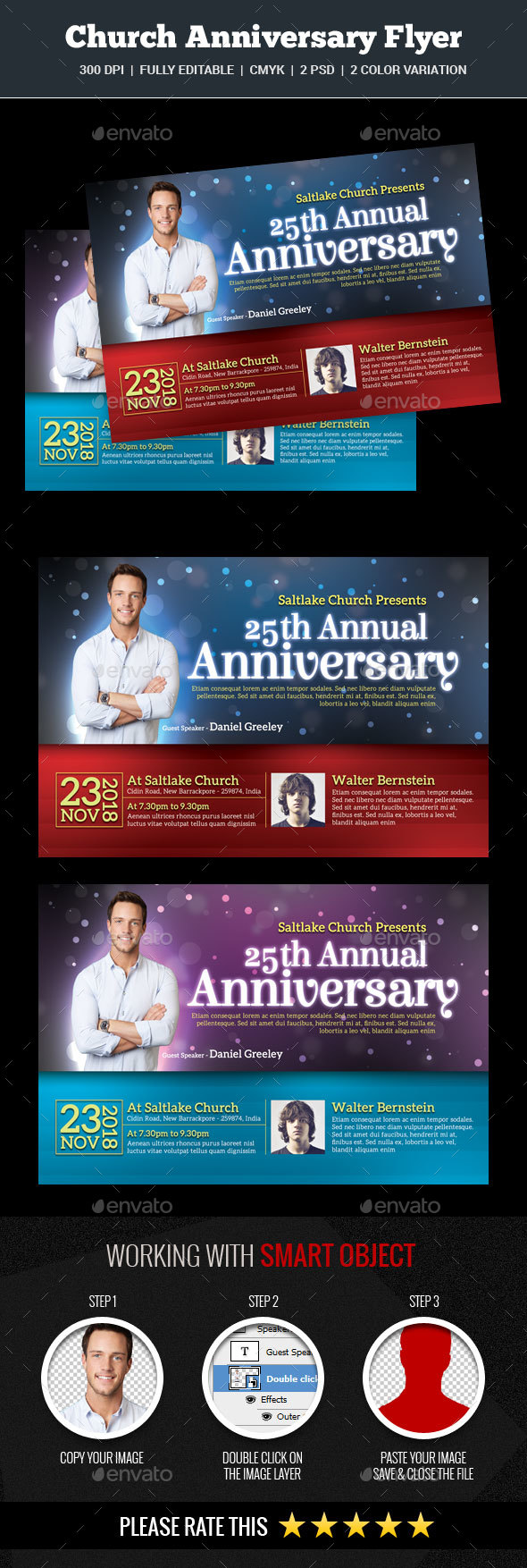 Church Anniversary Flyer - Church Flyers