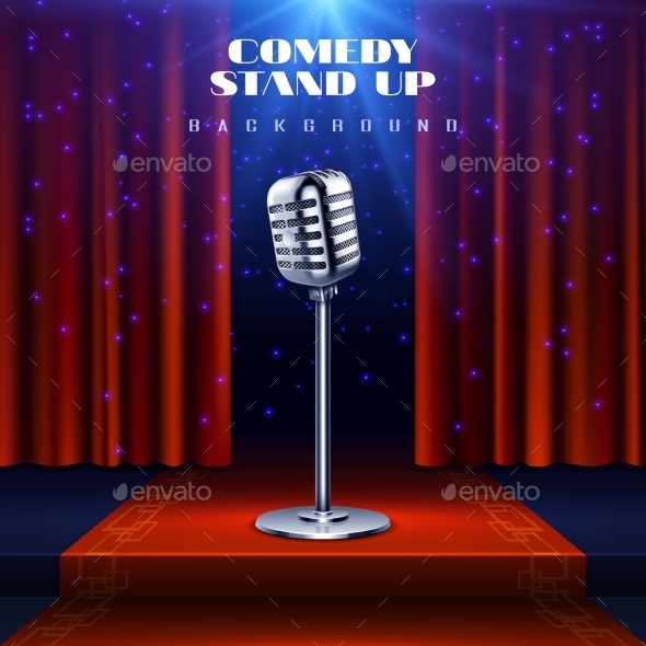 Stand Up Comedy Vector Background - Miscellaneous Vectors