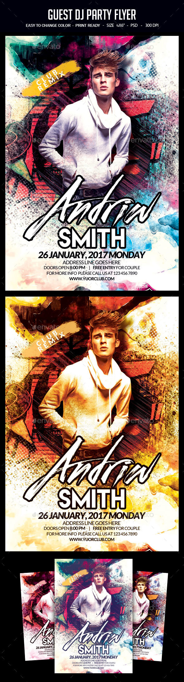 Guest Dj Party Flyer - Clubs & Parties Events