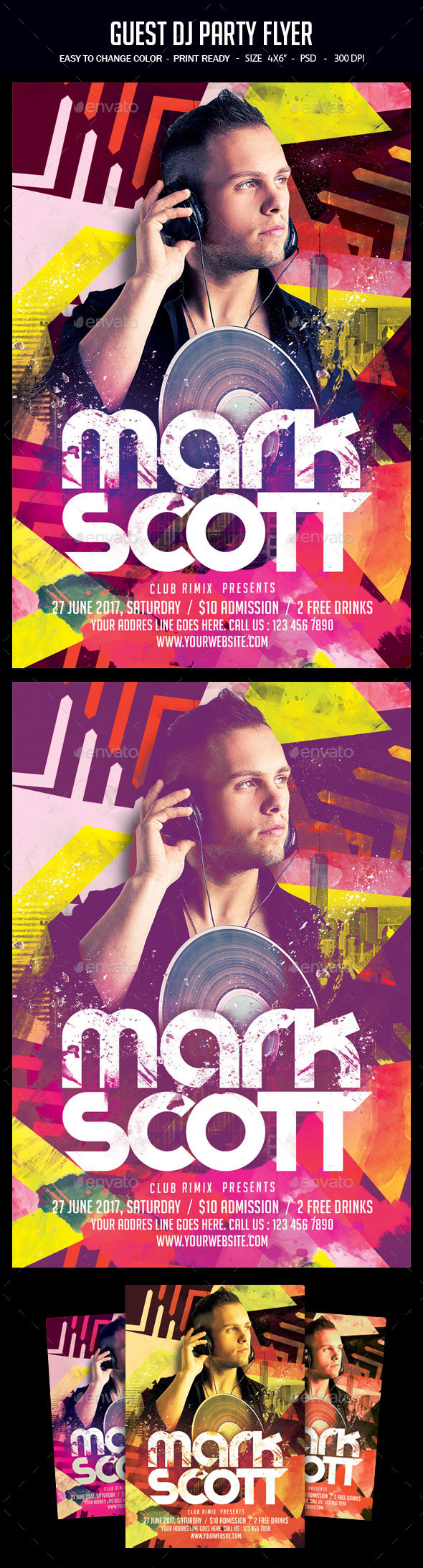 Guest Dj Party Flyer - Clubs & Parties Events