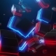 Abstract Blue and Red Neon Squares - VideoHive Item for Sale