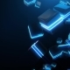 Abstract Blue Neon Squares - VideoHive Item for Sale
