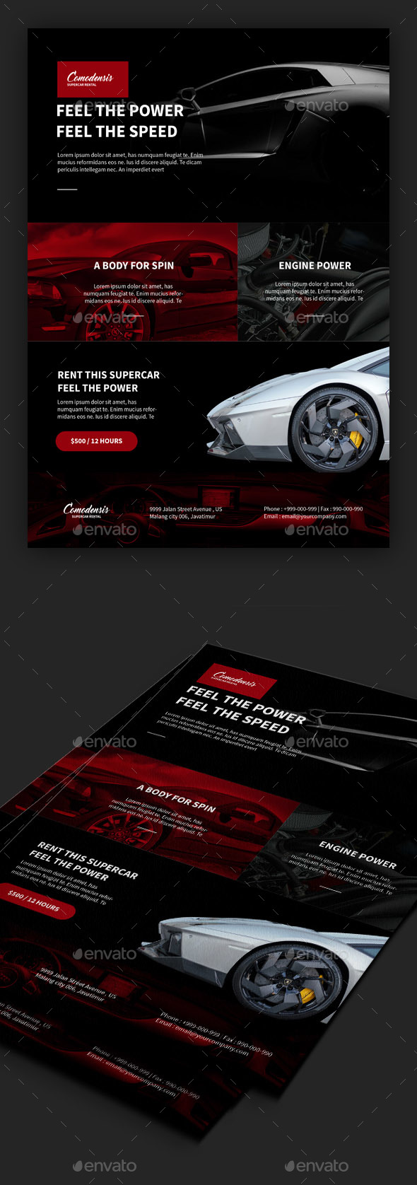 Rent A Car Business Flyer - Corporate Flyers