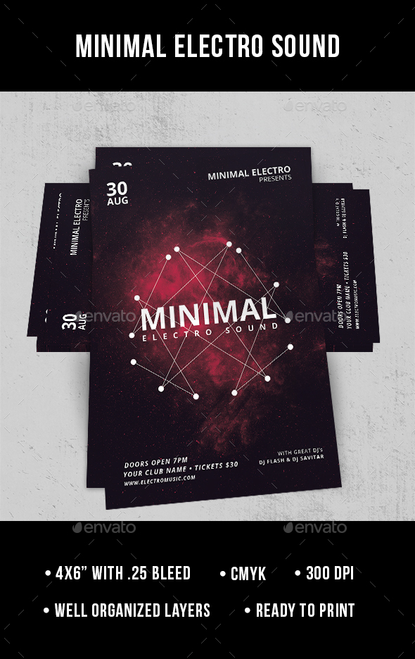 Minimal Electro Sound - Flyer - Clubs & Parties Events