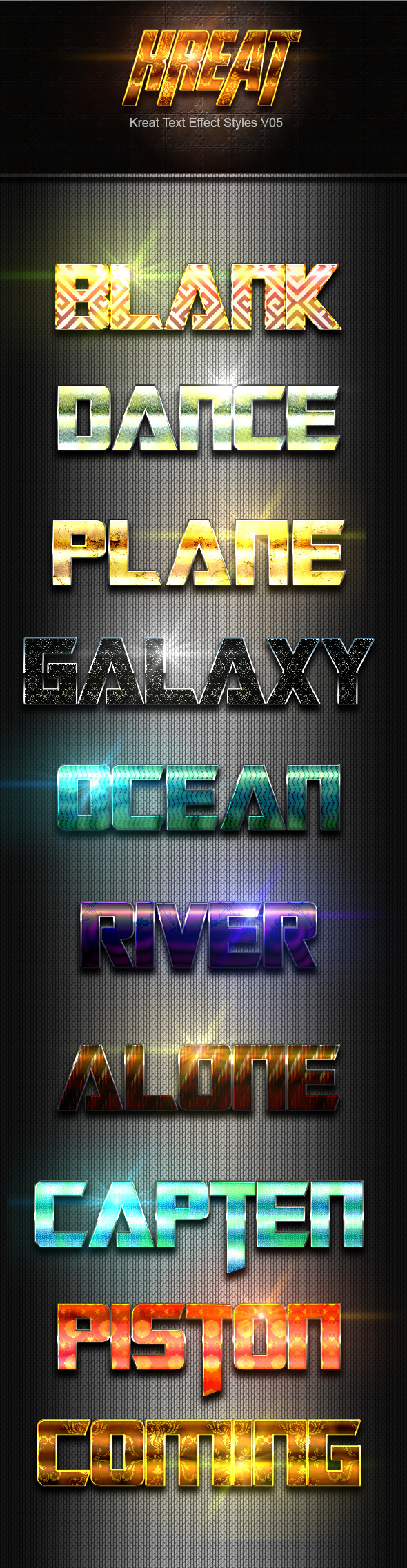 Kreat Text Effect Styles V05 - Text Effects Styles