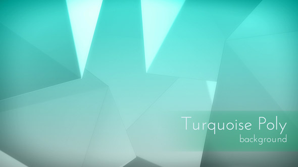 Abstract Turquoise Polygons