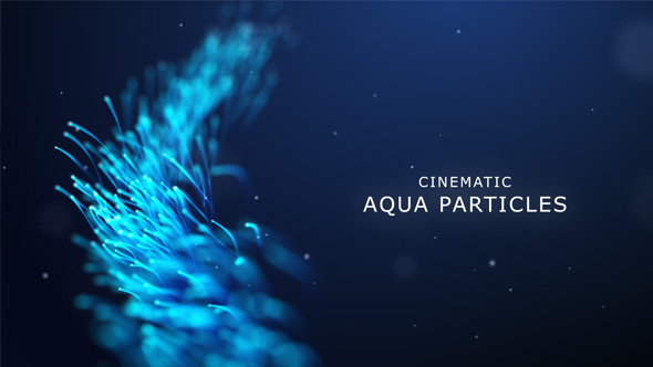 Cinematic Aqua Particles - VideoHive 19978870