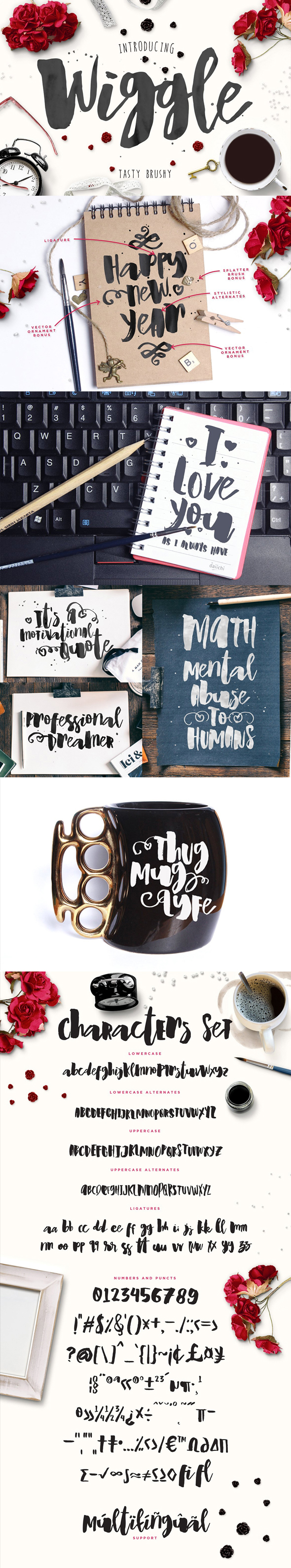 Wiggle Watercolor brush script - Calligraphy Script
