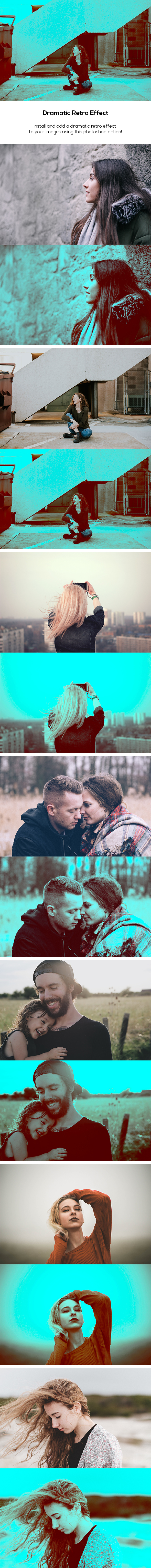 Dramatic Retro Effect - Photo Effects Actions
