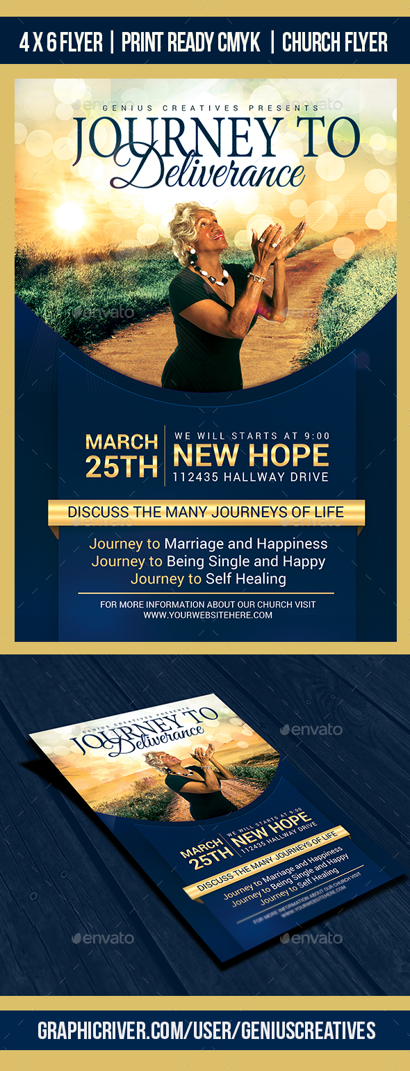 Journey Church Flyer Template - Church Flyers