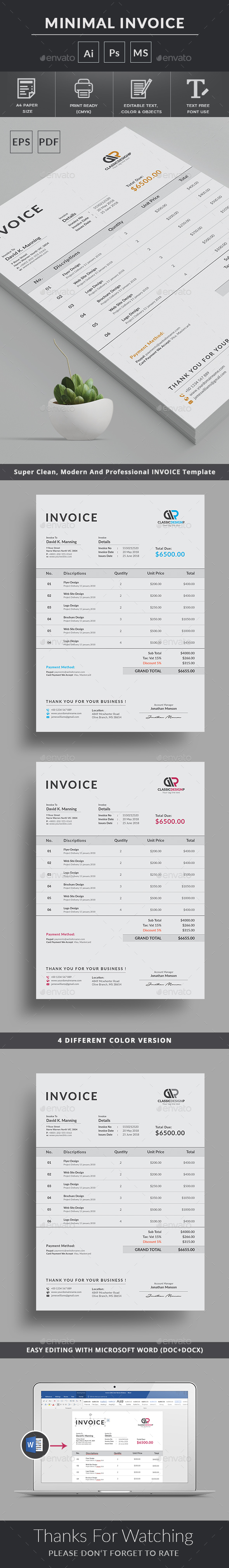 Invoice - Proposals & Invoices Stationery