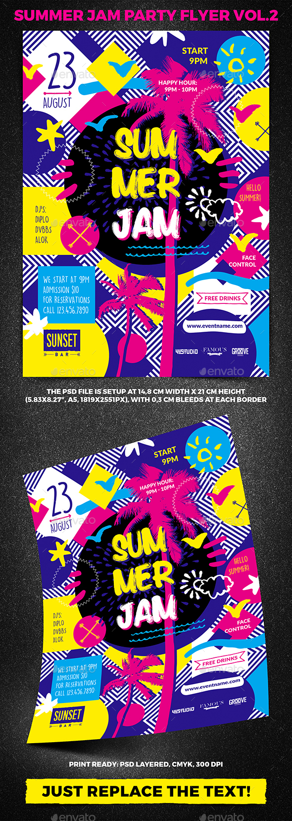 Summer Jam Party Flyer vol.2 - Clubs & Parties Events