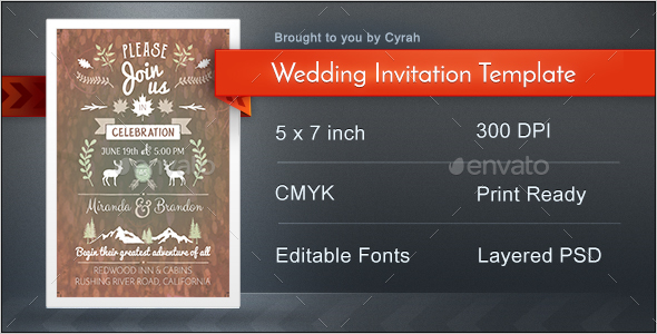 Creative Wedding Invitation Template