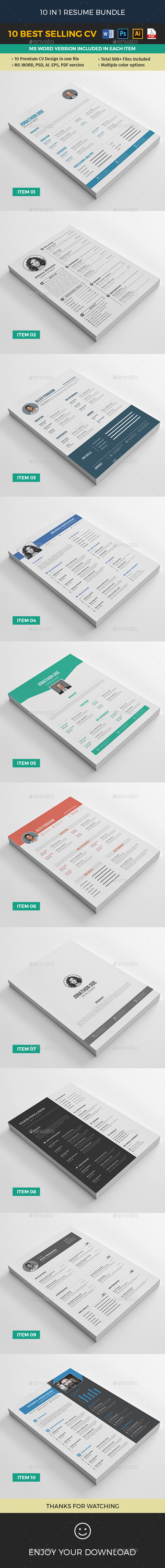 Big Resume Bundle - Resumes Stationery
