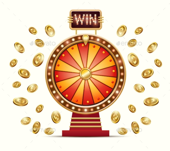 Cartoon Illustration of a Glowing Wheel - Man-made Objects Objects
