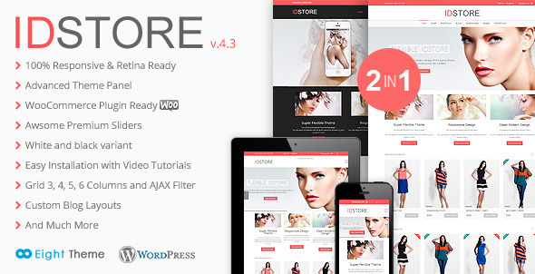 IDStore - Responsive Multi-Purpose Ecommerce Theme - WooCommerce eCommerce