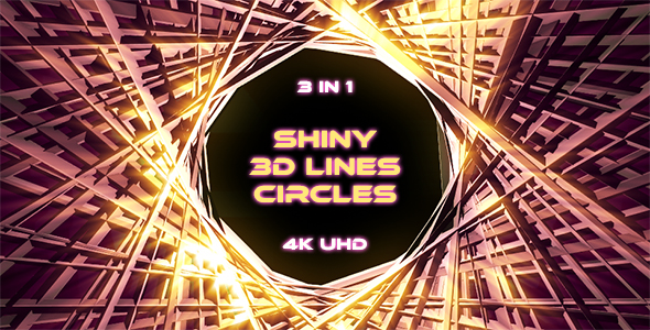 Shiny 3d Lines Circle